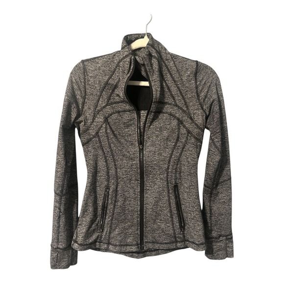 Lululemon Heathered Black Define Jacket, Size 6 - Picture 2 of 9